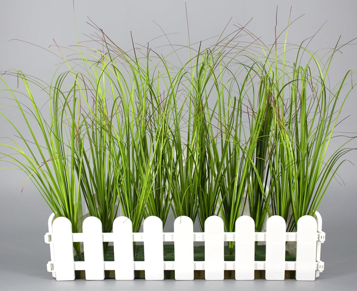 20PCS Artificial Grass Plant，UV Resistant Artificial Greenery Stems