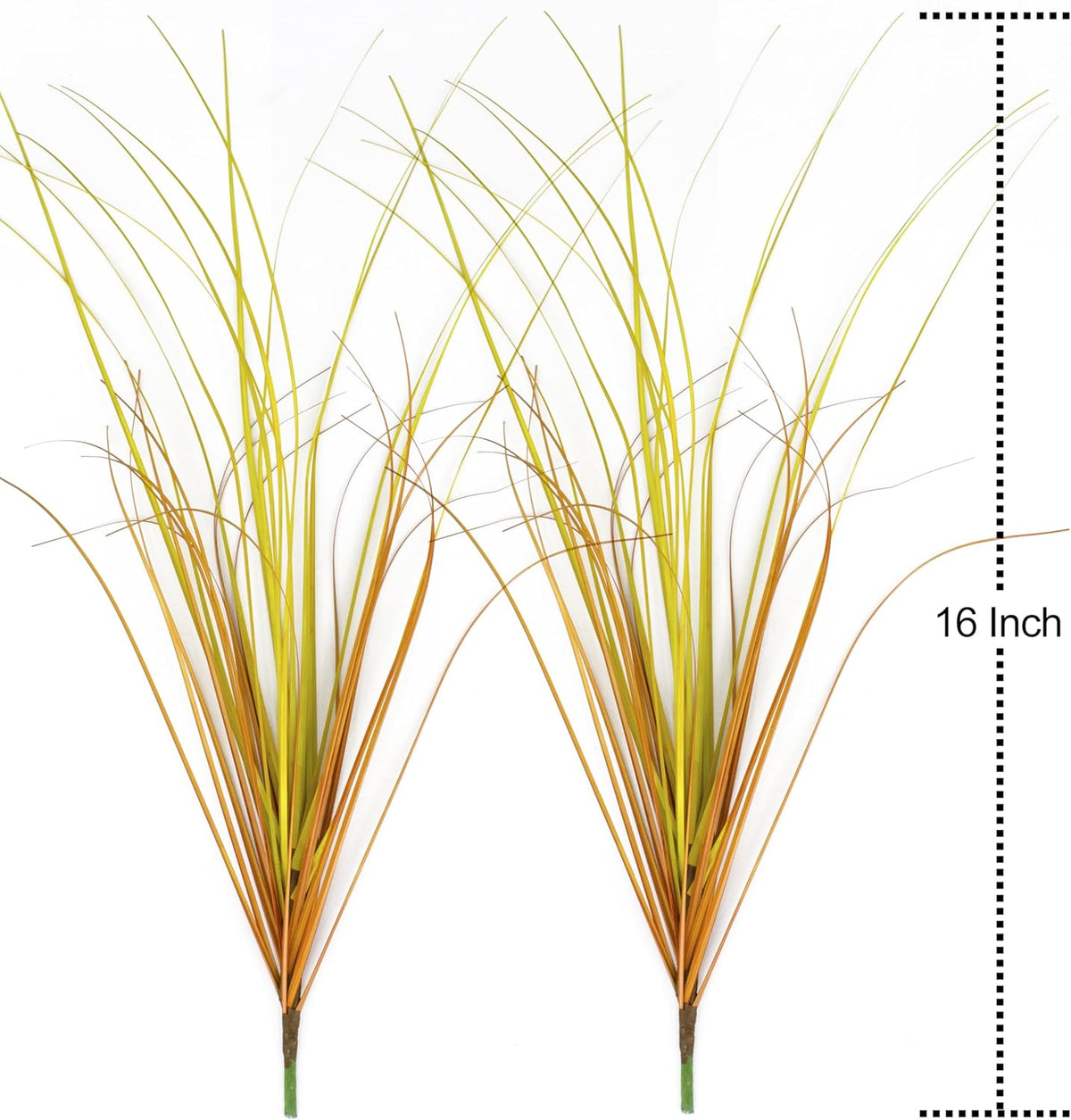 20PCS Artificial Grass Plant，UV Resistant Artificial Greenery Stems