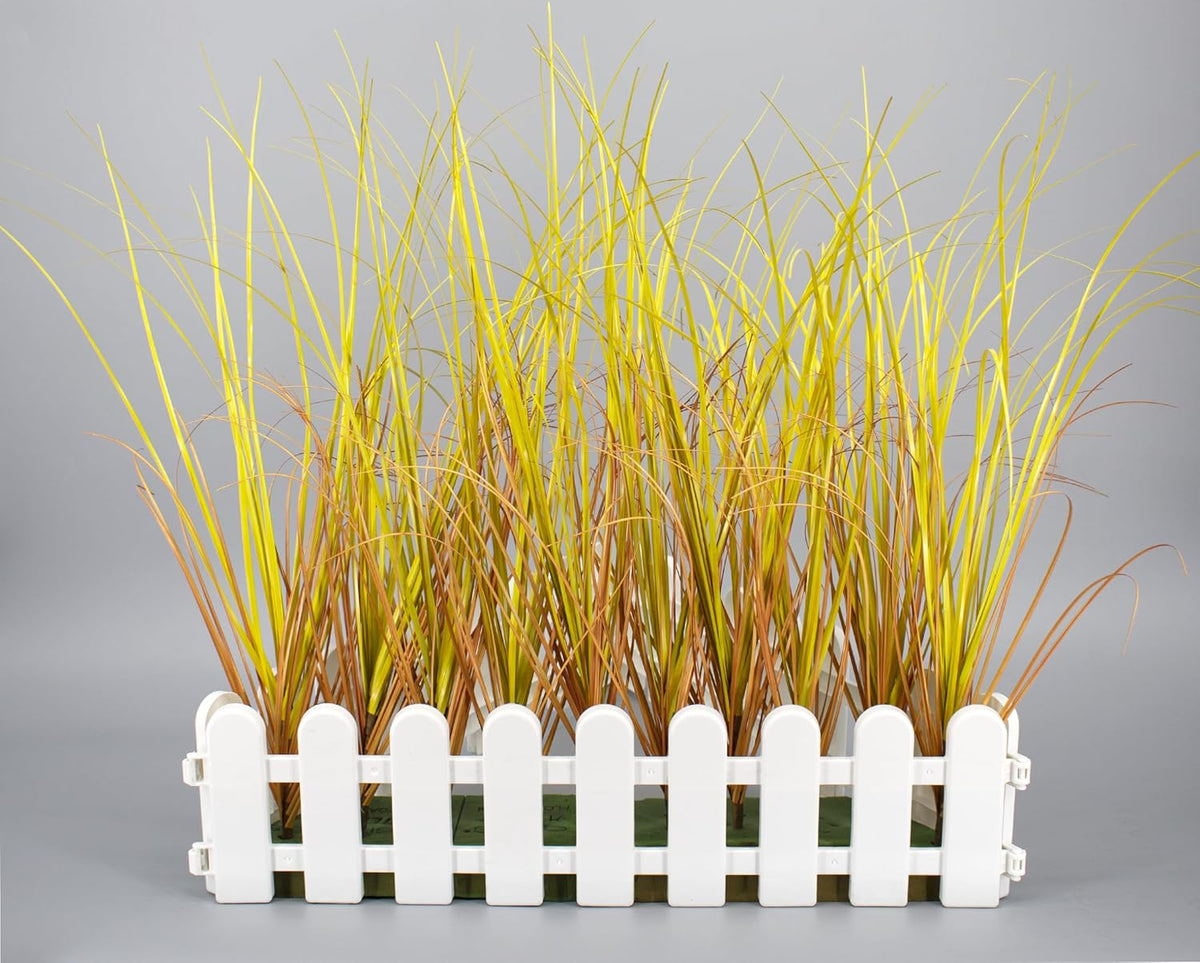 20PCS Artificial Grass Plant，UV Resistant Artificial Greenery Stems