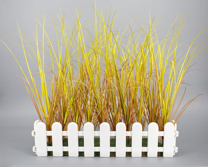 20PCS Artificial Grass Plant，UV Resistant Artificial Greenery Stems