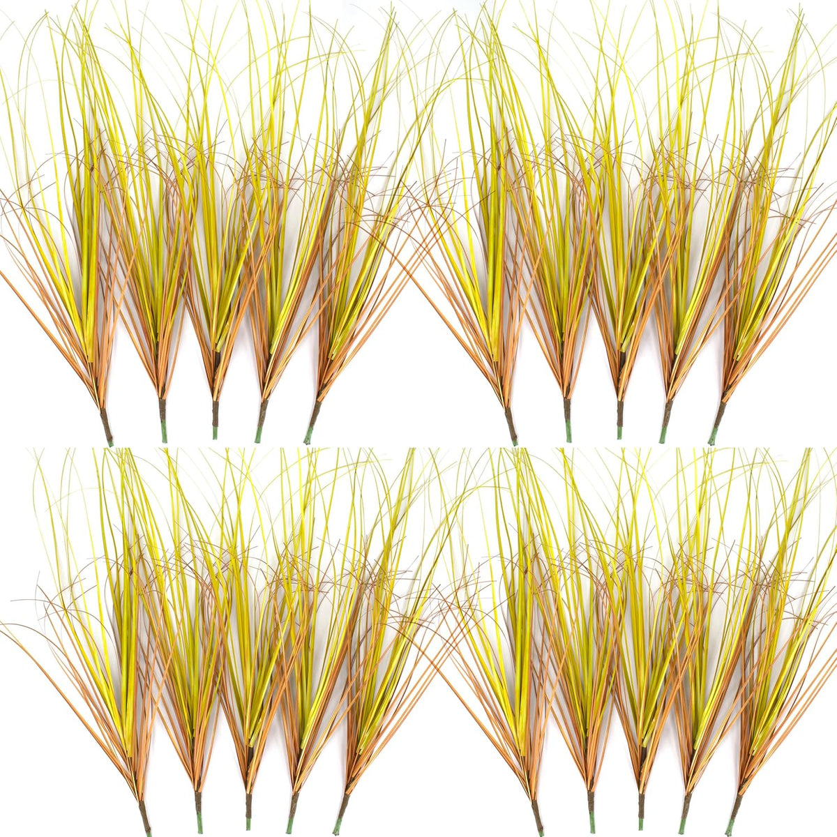 20PCS Artificial Grass Plant，UV Resistant Artificial Greenery Stems