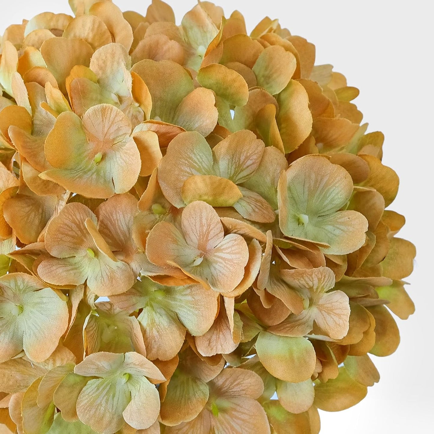 JINWOE Fall Boho Hydrangea Artificial Flowers,4PCS 21" Silk Real Touch Flowers, Faux Flowers Fake Artificial Hydrangeas with Stems for Bouquet Table Centerpieces Halloween