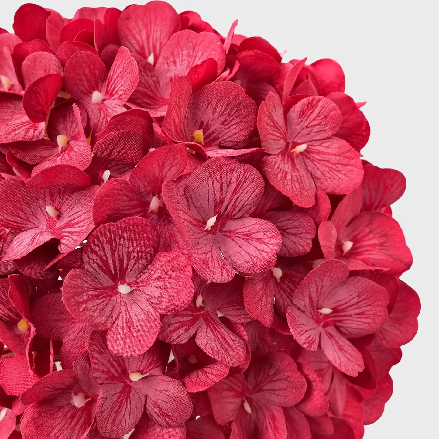 JINWOE Fall Boho Hydrangea Artificial Flowers,4PCS 21" Silk Real Touch Flowers, Faux Flowers Fake Artificial Hydrangeas with Stems for Bouquet Table Centerpieces Halloween
