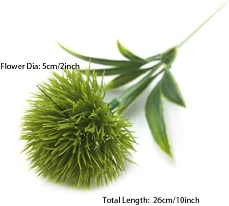 10 Pcs Dandelion Artificial Flowers Plants Bouquet Plastic Flower for Home Decoration/Wedding Decor (Yellow)