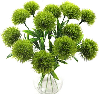 10 Pcs Dandelion Artificial Flowers Plants Bouquet Plastic Flower for Home Decoration/Wedding Decor (Yellow)