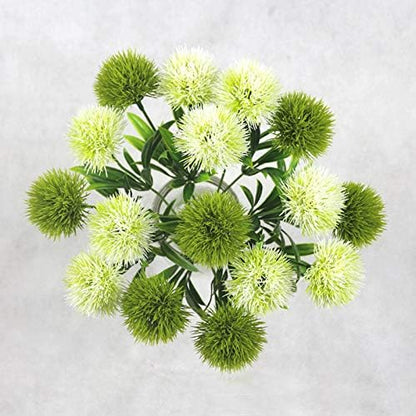10 Pcs Dandelion Artificial Flowers Plants Bouquet Plastic Flower for Home Decoration/Wedding Decor (Yellow)