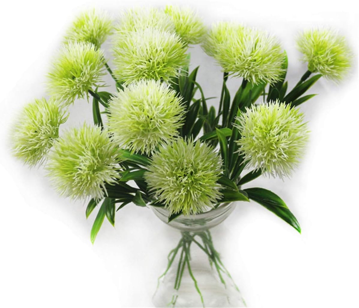 10 Pcs Dandelion Artificial Flowers Plants Bouquet Plastic Flower for Home Decoration/Wedding Decor (Yellow)