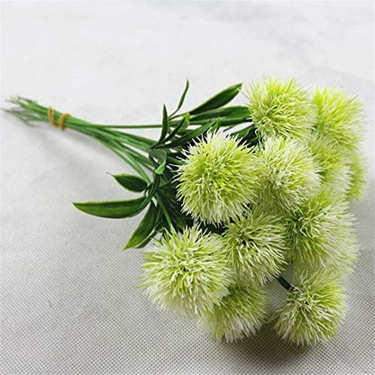 10 Pcs Dandelion Artificial Flowers Plants Bouquet Plastic Flower for Home Decoration/Wedding Decor (Yellow)