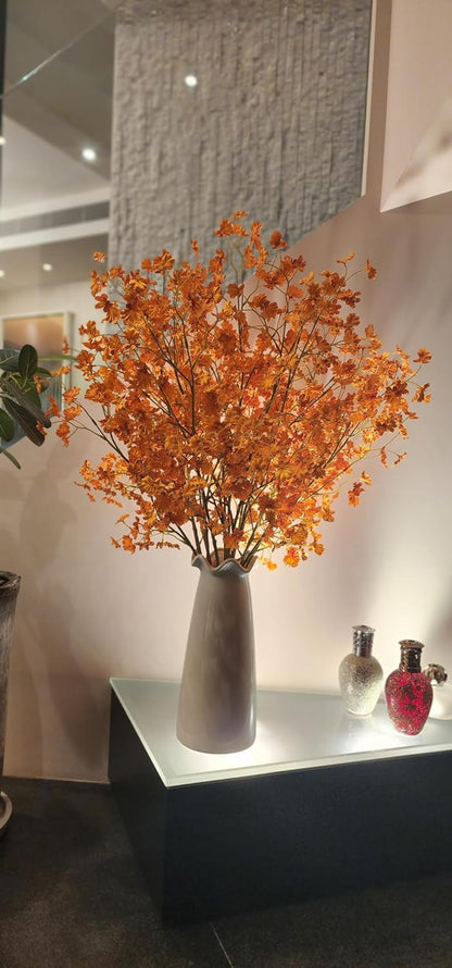 8 Pack Artificial Cherry Blossom Branches - 20 Inch Real Touch Silk Flowers with Bendable Stems for Vase, Wedding, Home Office Decor, Spring Floral, Party & Event Decor (Blush Pink Gradient)