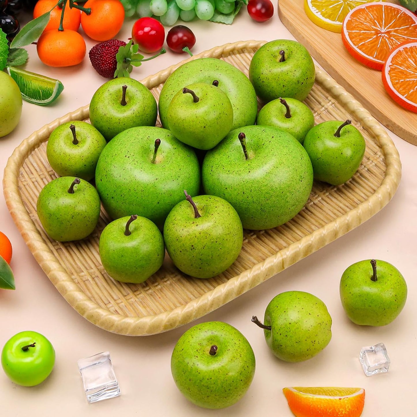 15 PCS Artificial Pomegranate Decoration Fake Fruit Model Realistic Lifelike Vegetable Display for New Year Garden Restaurant