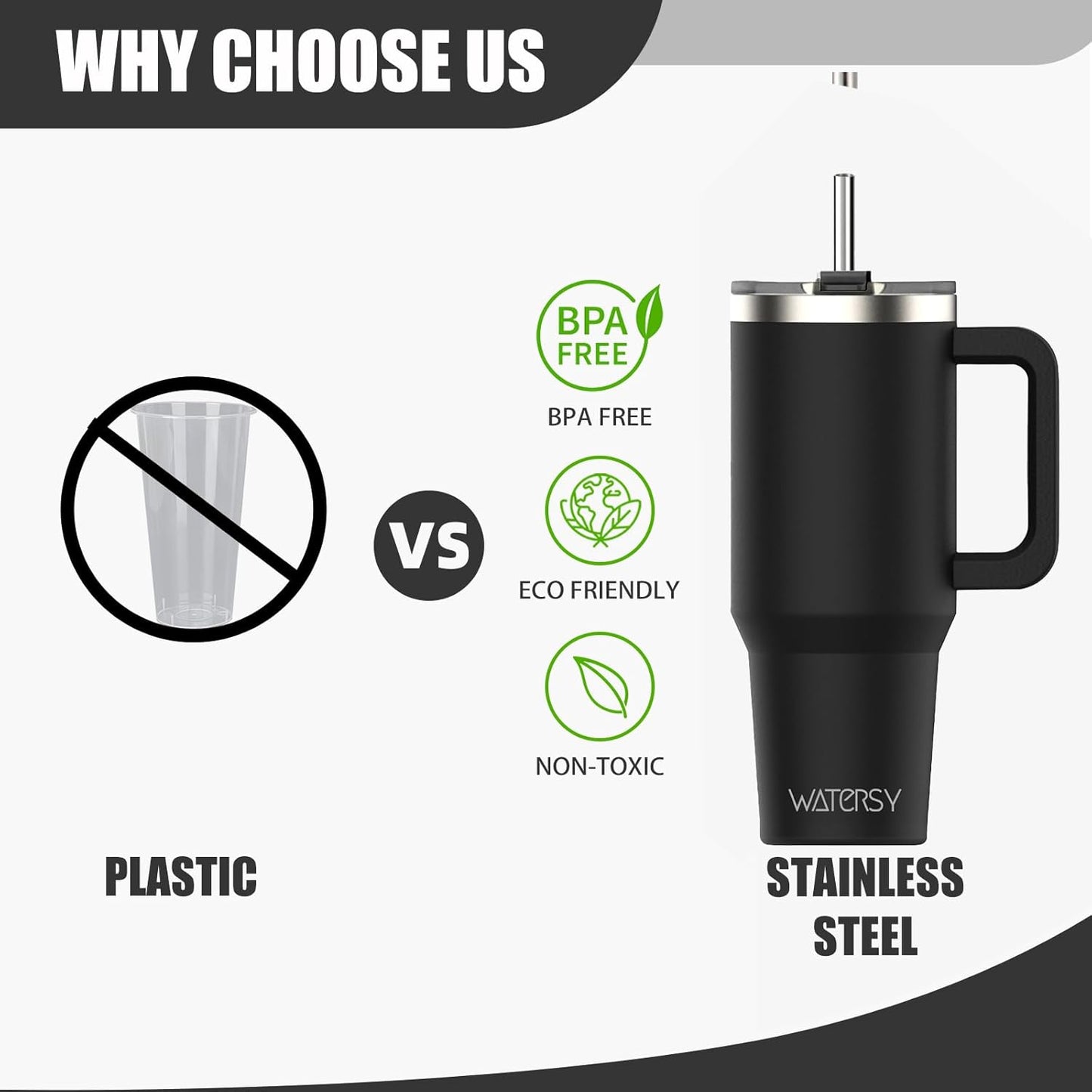 40 oz Shiny Tumbler with Handle and Straw,Stainless Steel Tumbler with Lid and Straw,Insulated Travel Mug(Cold for 34 Hours),Water Bottle for Iced Tea,Coffee (Yellow)