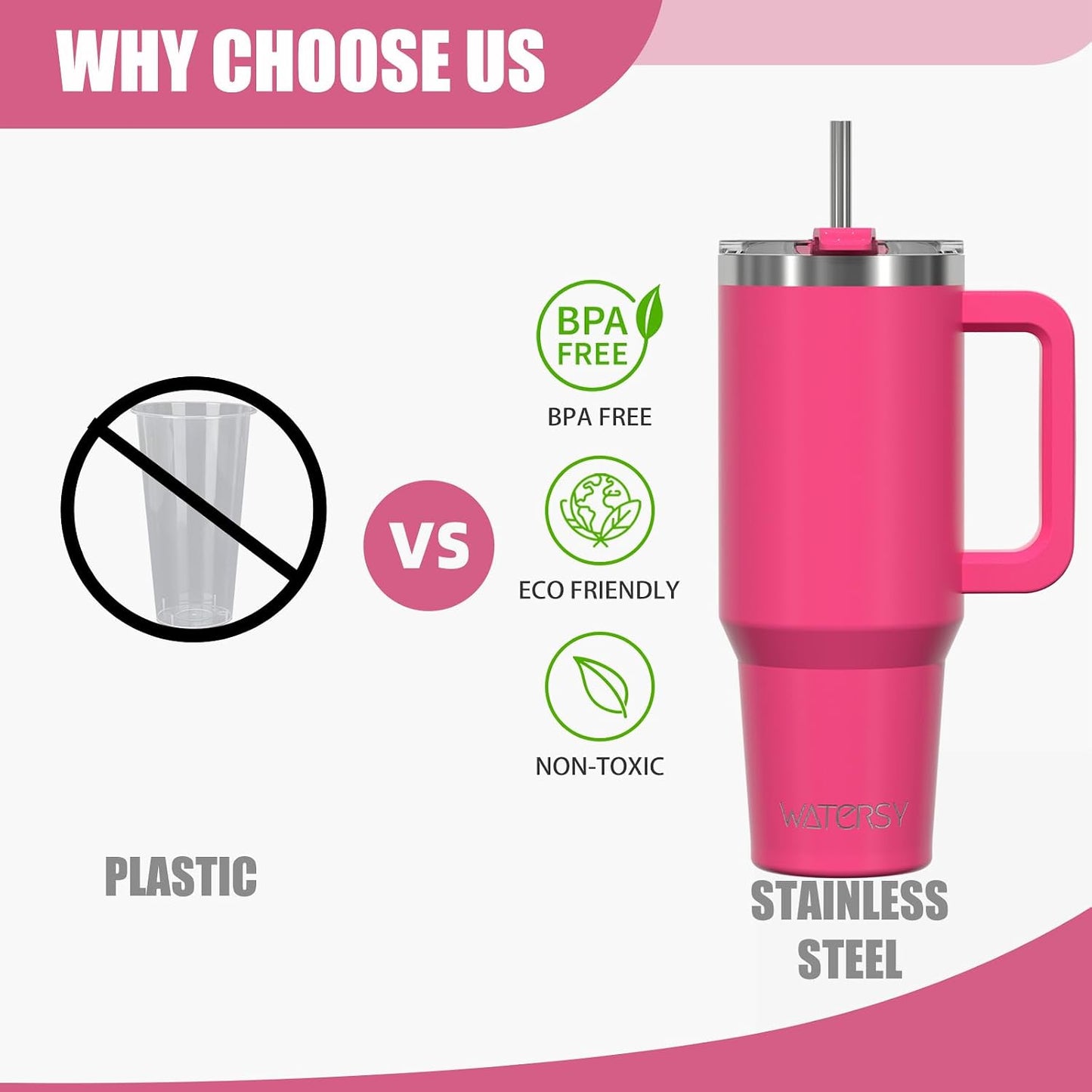40 oz Shiny Tumbler with Handle and Straw,Stainless Steel Tumbler with Lid and Straw,Insulated Travel Mug(Cold for 34 Hours),Water Bottle for Iced Tea,Coffee (Yellow)