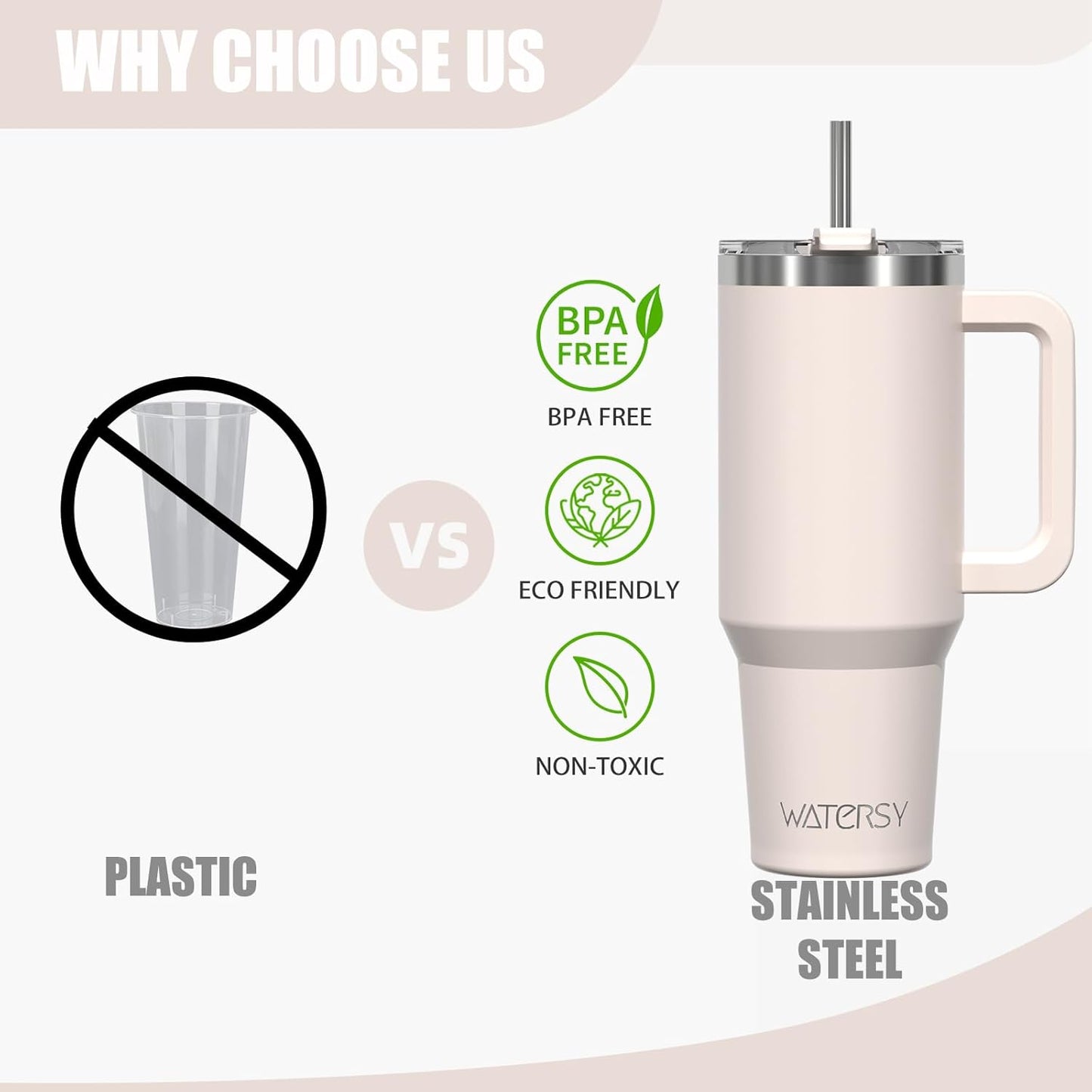 40 oz Shiny Tumbler with Handle and Straw,Stainless Steel Tumbler with Lid and Straw,Insulated Travel Mug(Cold for 34 Hours),Water Bottle for Iced Tea,Coffee (Yellow)
