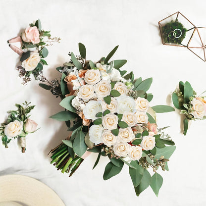 50Pcs Rose Artificial Flowers, lavender Fake Roses for Decorations, Light Purple Foam Fake Flowers with Stems DIY Wedding Bouquet Bridal Shower Centerpieces Floral Arrangement Party Home Decor