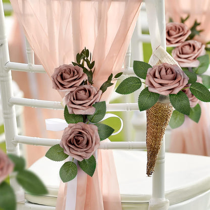 50Pcs Rose Artificial Flowers, lavender Fake Roses for Decorations, Light Purple Foam Fake Flowers with Stems DIY Wedding Bouquet Bridal Shower Centerpieces Floral Arrangement Party Home Decor