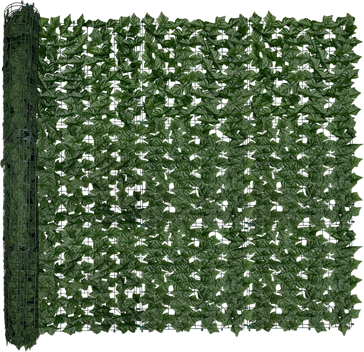 60"x128" (53.5 Sqft), Artificial Ivy Vine Privacy Fence Screen Roll
