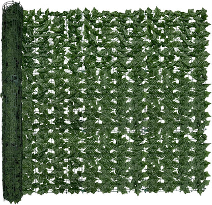 60"x128" (53.5 Sqft), Artificial Ivy Vine Privacy Fence Screen Roll