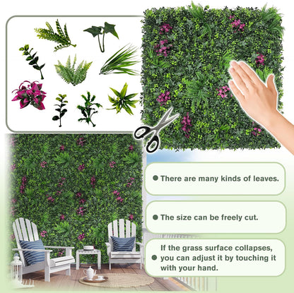 60"x128" (53.5 Sqft), Artificial Ivy Vine Privacy Fence Screen Roll