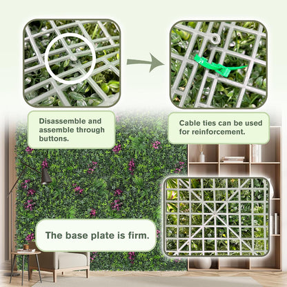 60"x128" (53.5 Sqft), Artificial Ivy Vine Privacy Fence Screen Roll