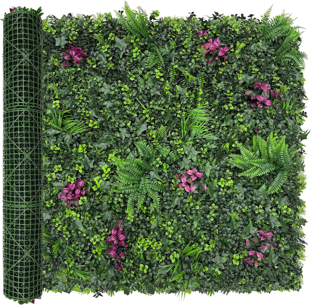 60"x128" (53.5 Sqft), Artificial Ivy Vine Privacy Fence Screen Roll