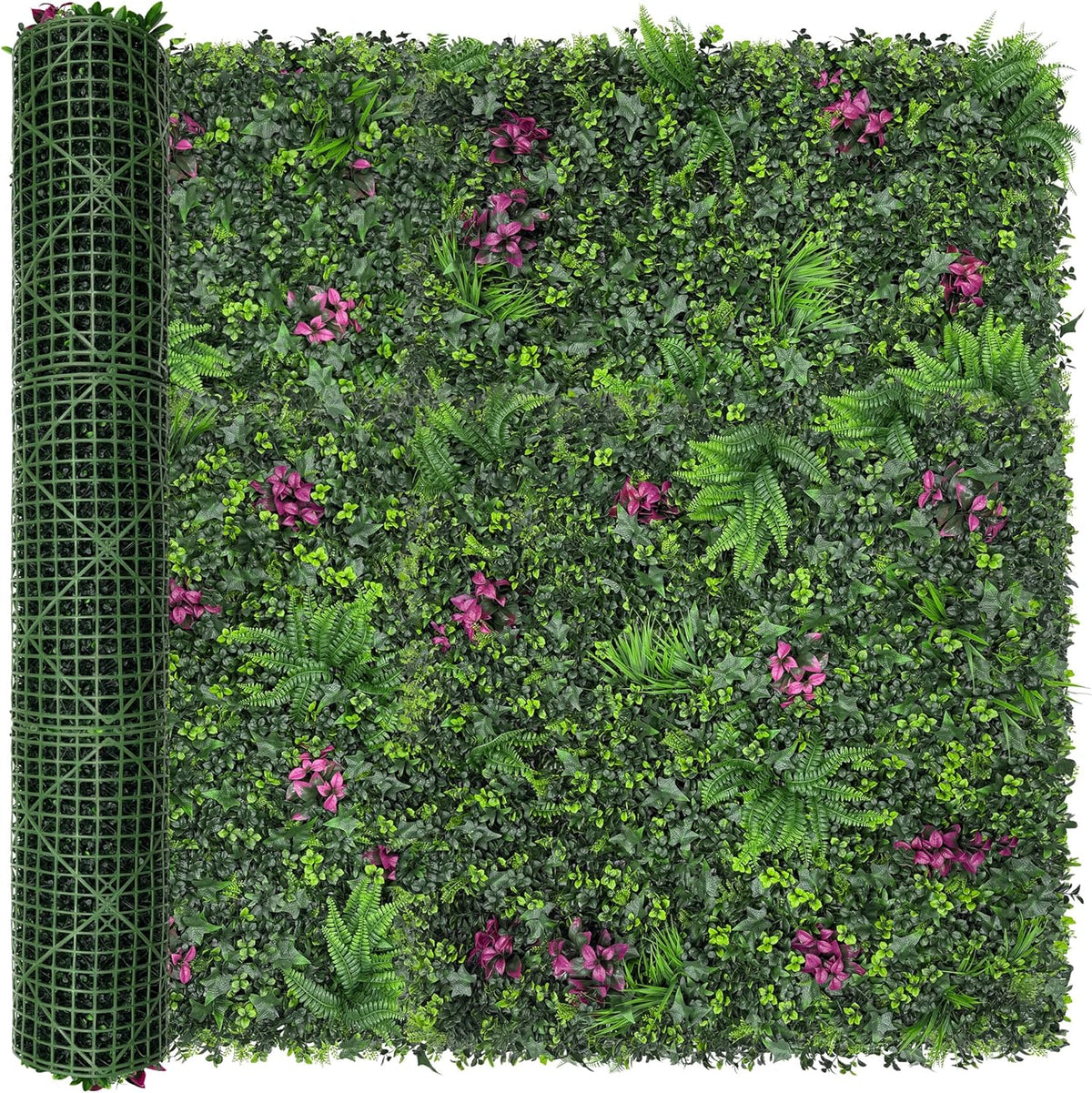 60"x128" (53.5 Sqft), Artificial Ivy Vine Privacy Fence Screen Roll