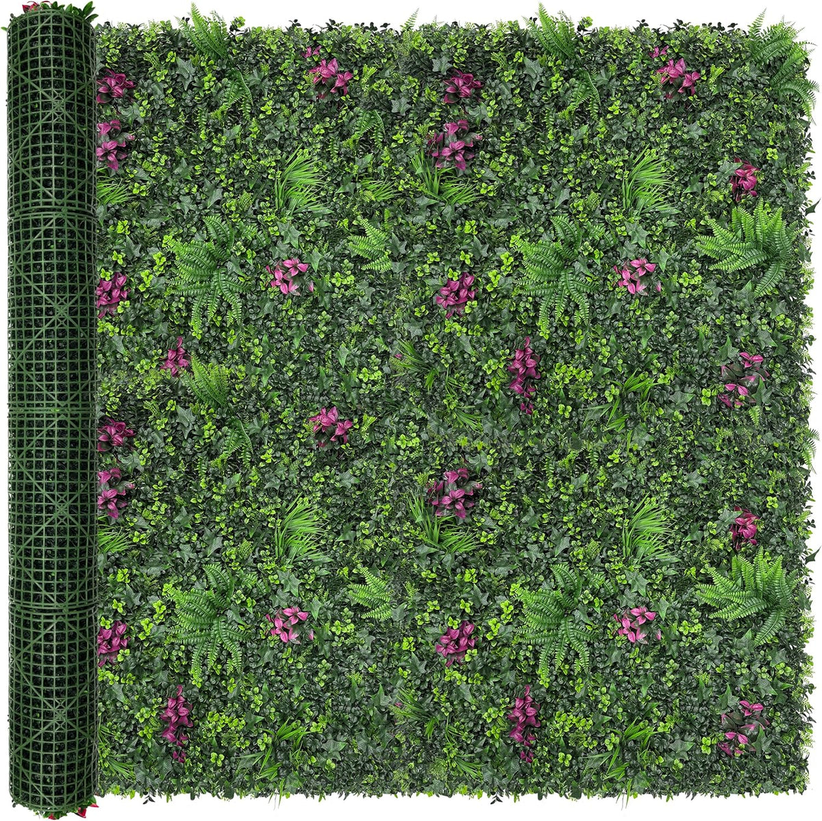 60"x128" (53.5 Sqft), Artificial Ivy Vine Privacy Fence Screen Roll