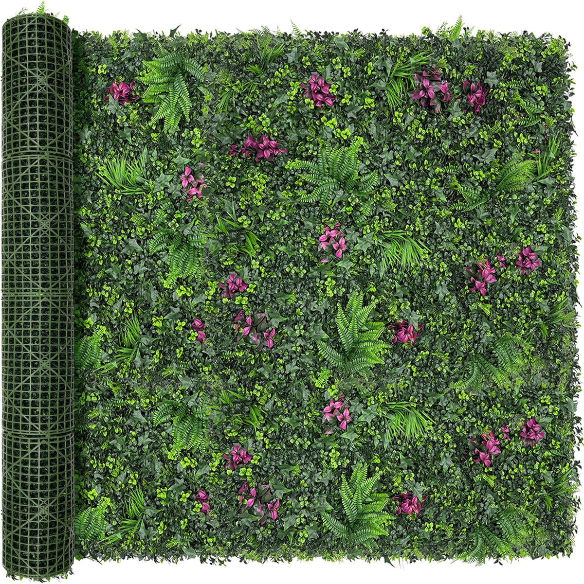 60"x128" (53.5 Sqft), Artificial Ivy Vine Privacy Fence Screen Roll