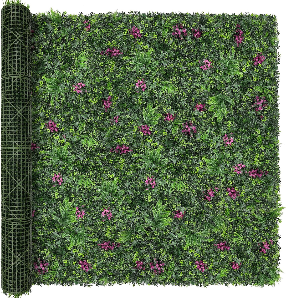 60"x128" (53.5 Sqft), Artificial Ivy Vine Privacy Fence Screen Roll