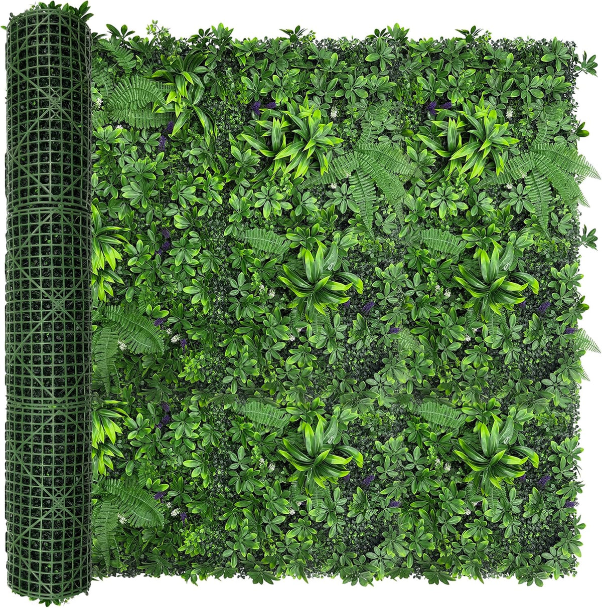 60"x128" (53.5 Sqft), Artificial Ivy Vine Privacy Fence Screen Roll