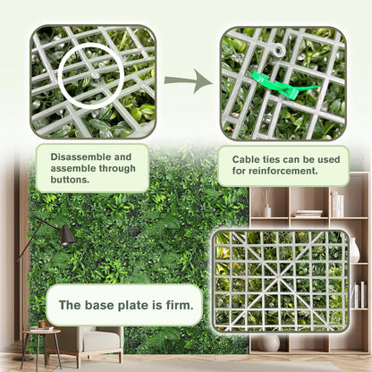 60"x128" (53.5 Sqft), Artificial Ivy Vine Privacy Fence Screen Roll
