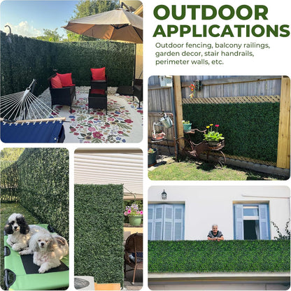 60"x128" (53.5 Sqft), Artificial Ivy Vine Privacy Fence Screen Roll