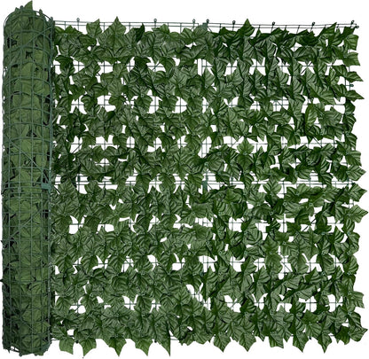 60"x128" (53.5 Sqft), Artificial Ivy Vine Privacy Fence Screen Roll
