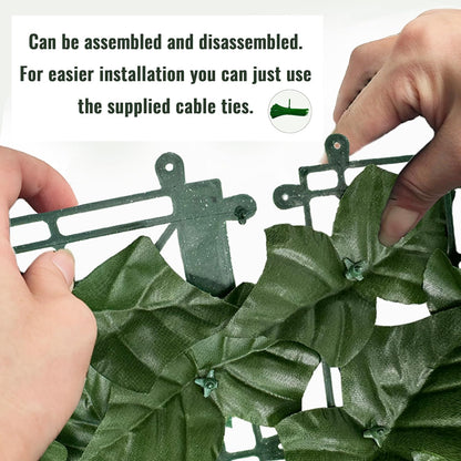 60"x128" (53.5 Sqft), Artificial Ivy Vine Privacy Fence Screen Roll