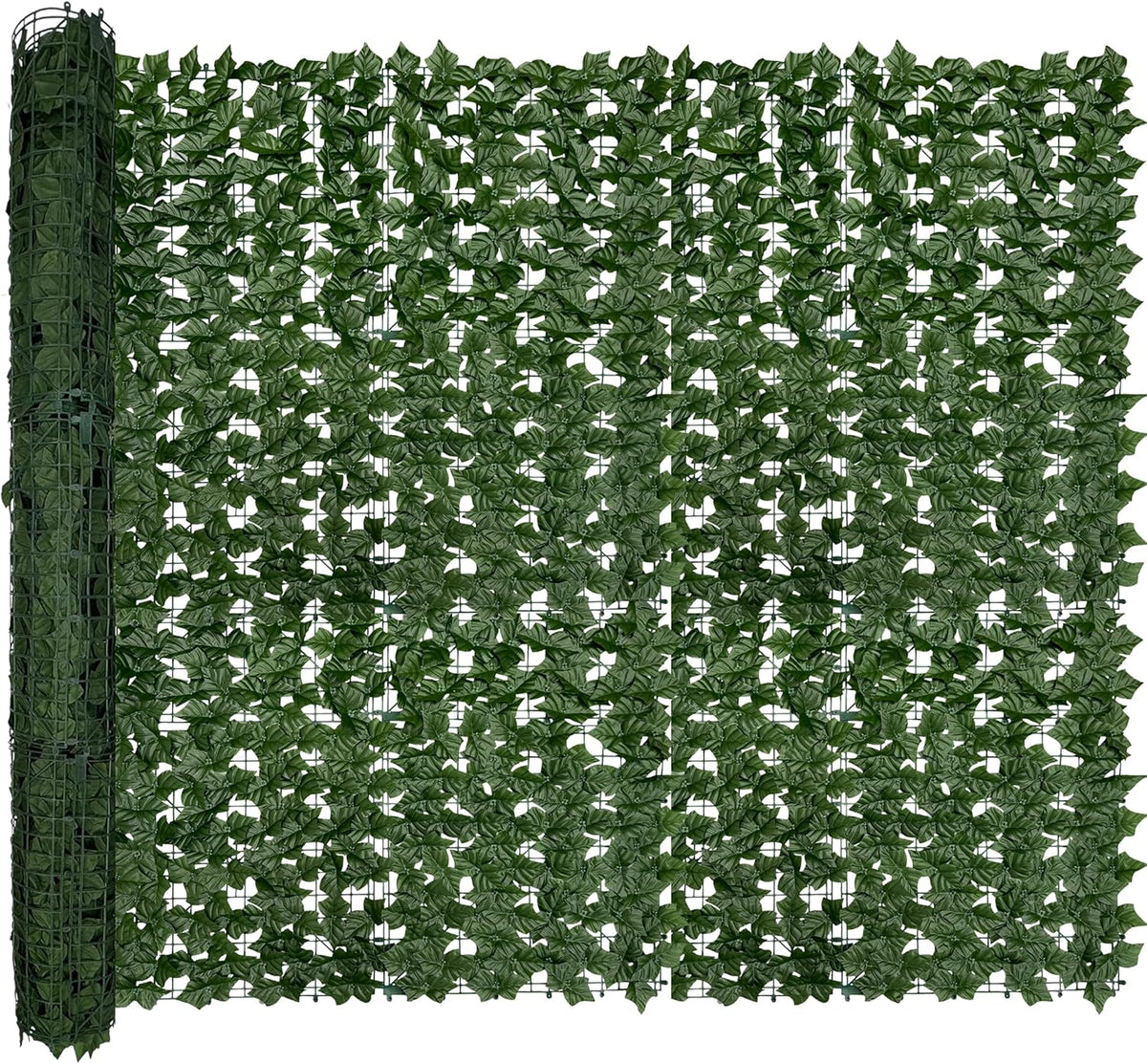 60"x128" (53.5 Sqft), Artificial Ivy Vine Privacy Fence Screen Roll