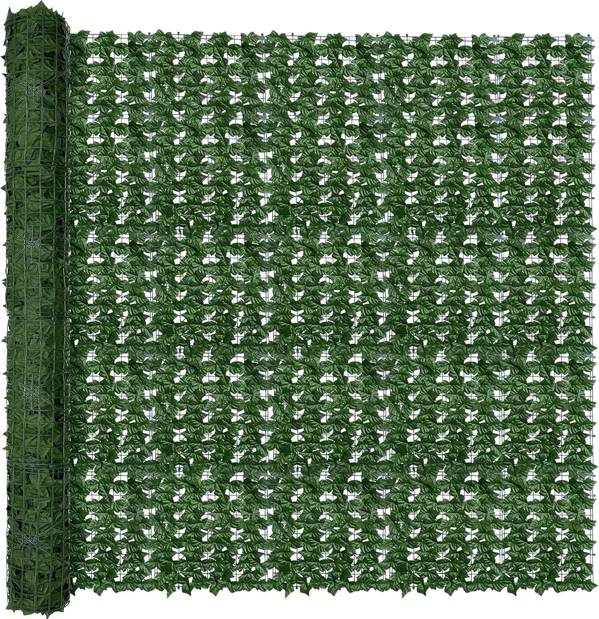 60"x128" (53.5 Sqft), Artificial Ivy Vine Privacy Fence Screen Roll
