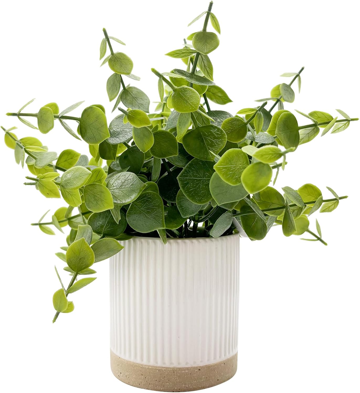 Small Fake Plants Mint Artificial Potted Plants,Green | Artificial Faux Potted Greenery Plant for Kitchen Bedroom Living Room Bathroom Shelves Farmhouse Table Office Desk Home Decor