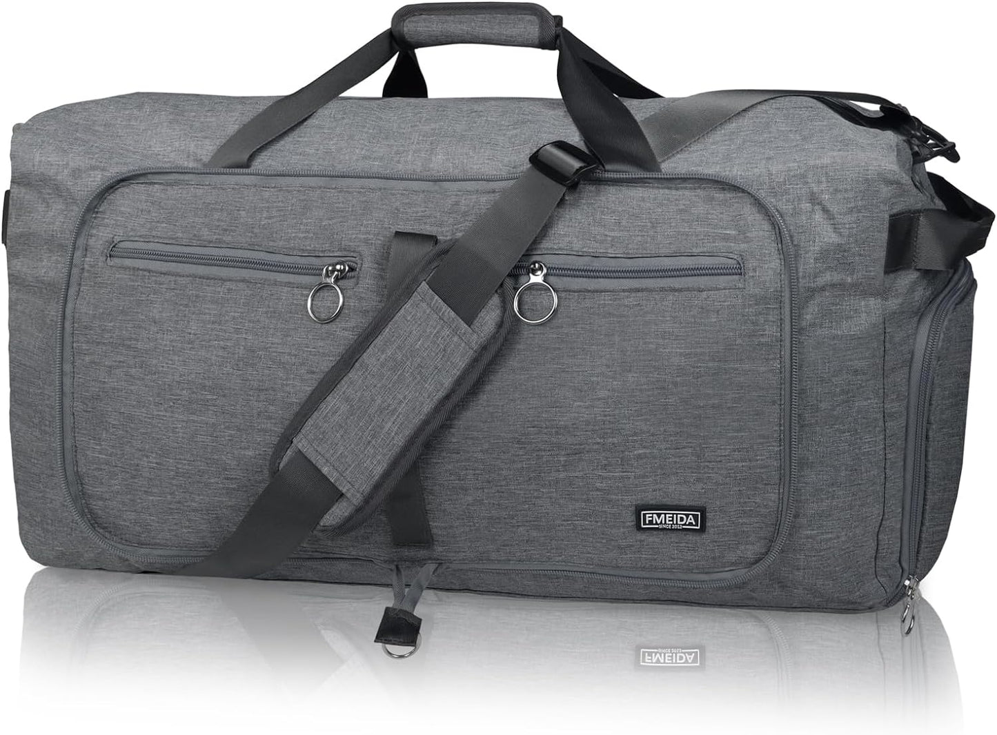 65L Duffle Bag Foldable Travel Duffel Bags for Men Women Travel Bag | Shoes Compartment, 65L Large Capacity, Foldable, Packable, Water Repellent, Tear Resistant, for Traveling Gym Overnight Camp