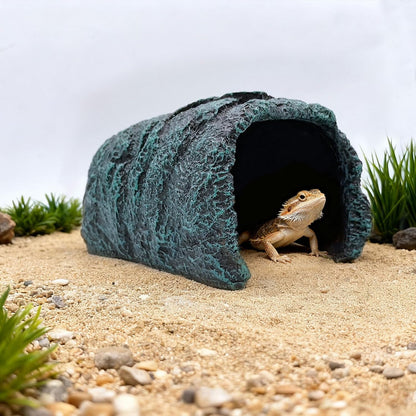 Reptile Hideout,Tortoise Hide Cave,Resin Rock,Bearded Dragon Hideaway,Turtle Basking Platform,Reptiles Habitat Decor Tank Accessories for Lizards Gecko Snakes Chameleon Frogs