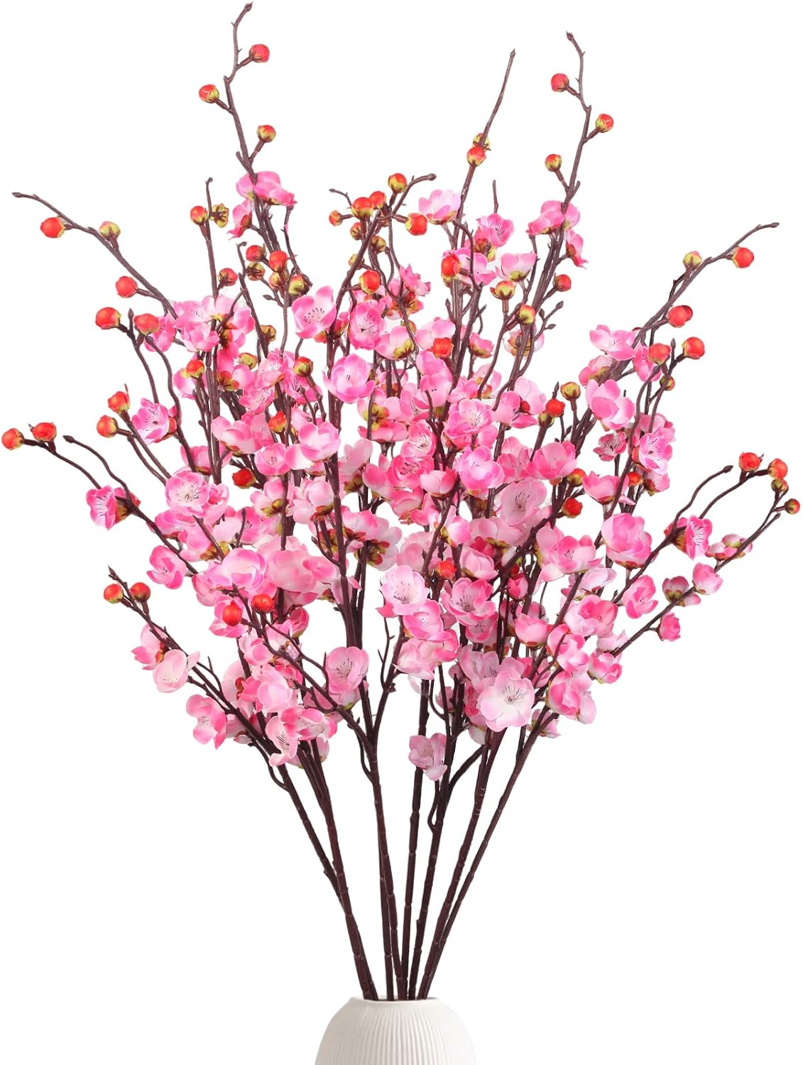 20pcs Red Cherry Blossom Branches 22" Cherry Blossom Decor