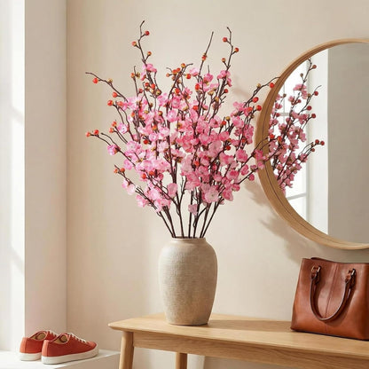 20pcs Red Cherry Blossom Branches 22" Cherry Blossom Decor