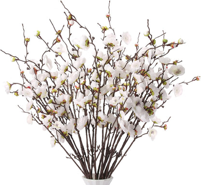 20pcs Red Cherry Blossom Branches 22" Cherry Blossom Decor