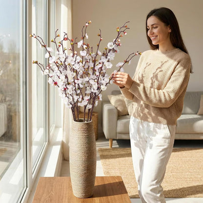 20pcs Red Cherry Blossom Branches 22" Cherry Blossom Decor