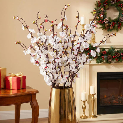 20pcs Red Cherry Blossom Branches 22" Cherry Blossom Decor