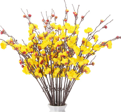 20pcs Red Cherry Blossom Branches 22" Cherry Blossom Decor