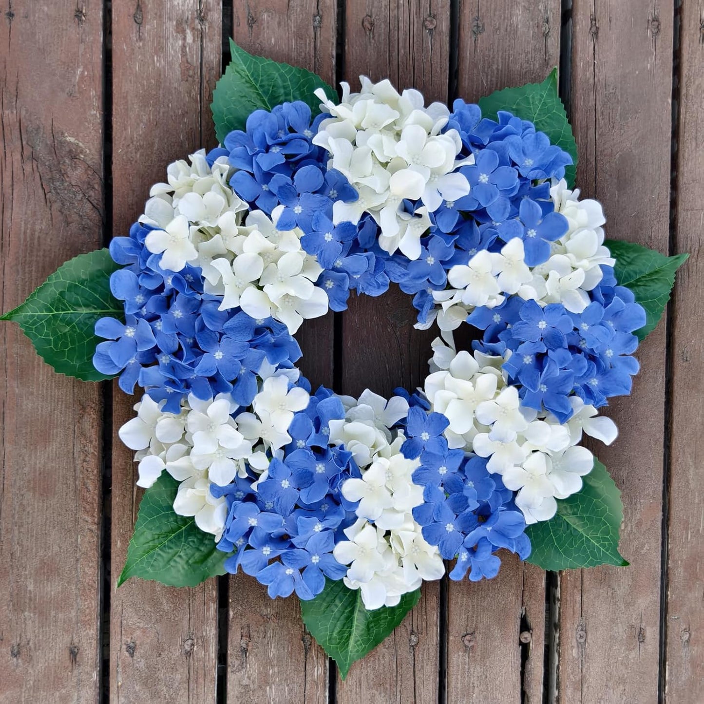 20 Pcs Blue Hydrangea Artificial Flowers Bulk, Faux Hydrangea Flowers Heads, Artificial Fake Silk Hydrangea Flowers with Stems, Blue Flowers Artificial for Decoration Wedding Décor