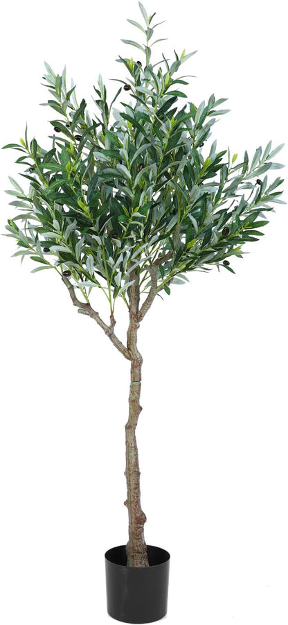 Small Fake Plant Potted - Faux Plant Indoor Plant Artificial Potted Plant Decor for Home and Office (Rosemary Green)