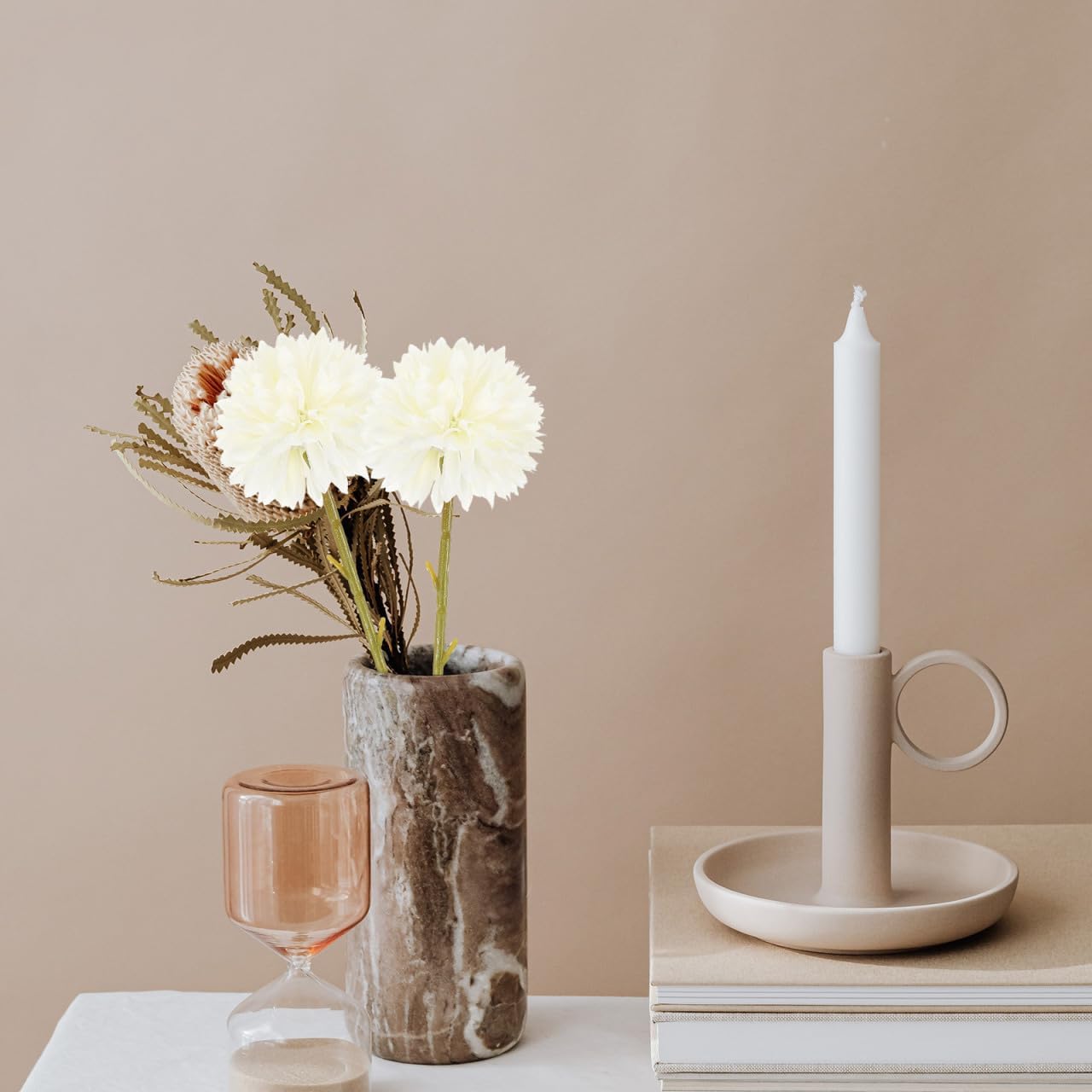 16 Heads Simulated Dandelion Flower Branches Artificial White Dandelion Plants for Home Office Party Decorations and DIY Floral Arrangements