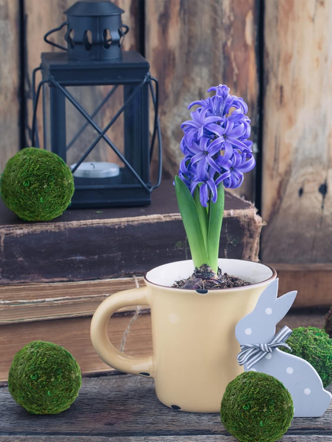 18 Pack Decorative Faux Dried Moss Balls- 6pcs 3.1" Artificial Green Plant Mossy Globes+ 12pcs 2.2" Handmade Sphere Moss Gift for Home Dough Bowl Vase Chinoiserie Decors Party Wedding Display