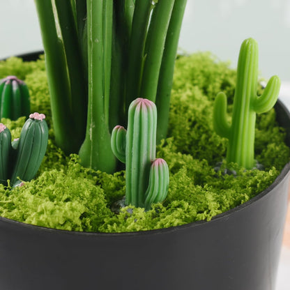 36PCS Miniature Cactus Figurines Mini Artificial Cactus Resin Succulent Plant for Fairy Garden DIY Garden Plant Pot