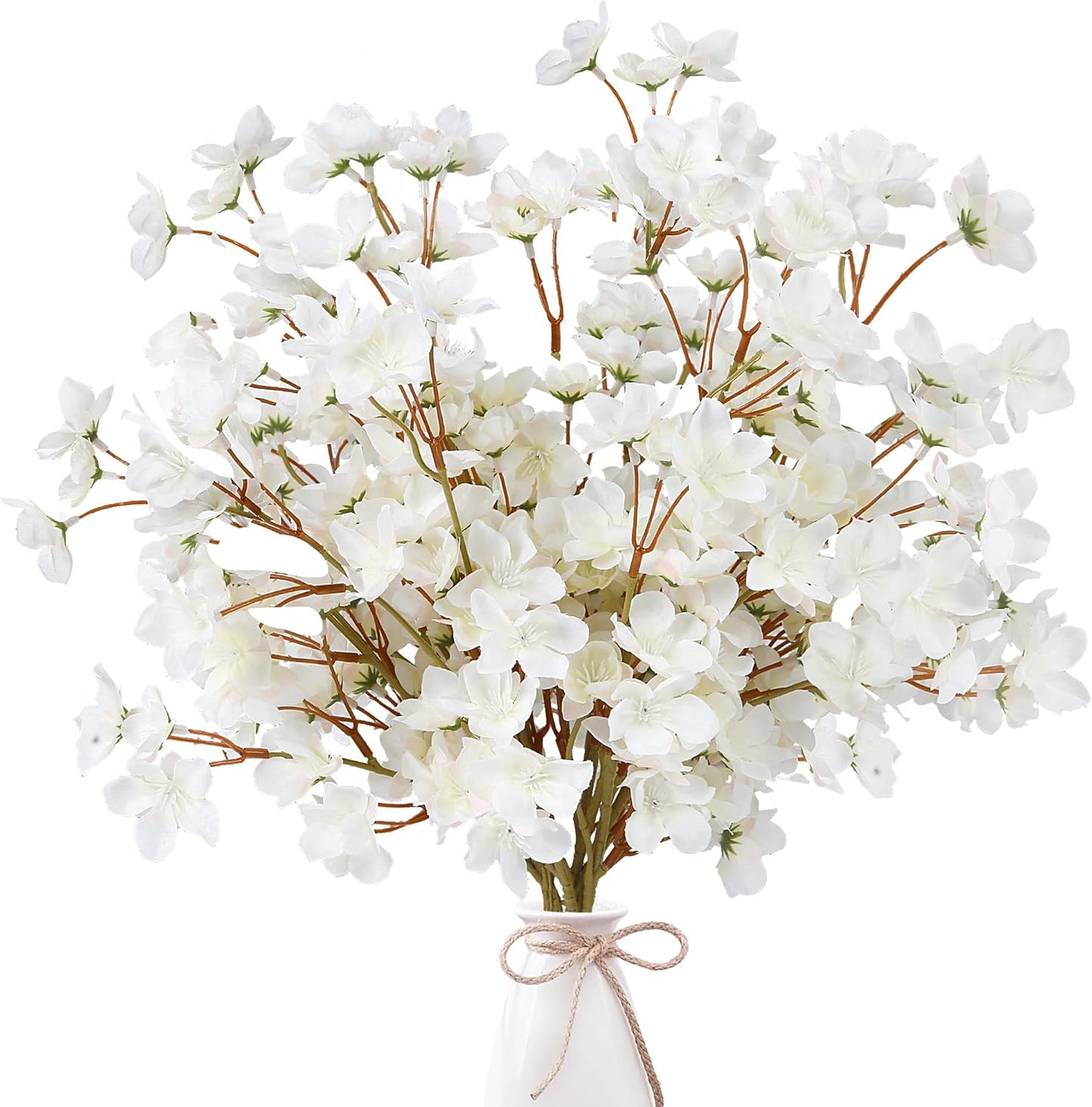 Cherry Flower Branches Plum Blossom Artificial Flowers Branches 39 Inch Branches Flowers Tree Stems for Home Wedding Party Decor (3 Pcs, Pink)